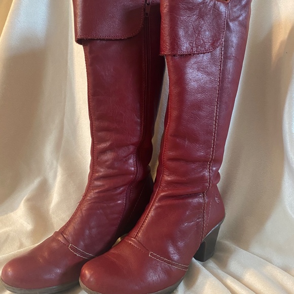 Yokono Red leather boots 6.5 - Picture 2 of 7